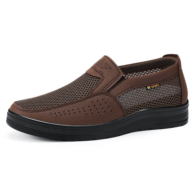 Colores sólidos con zapatos transpirables para hombres