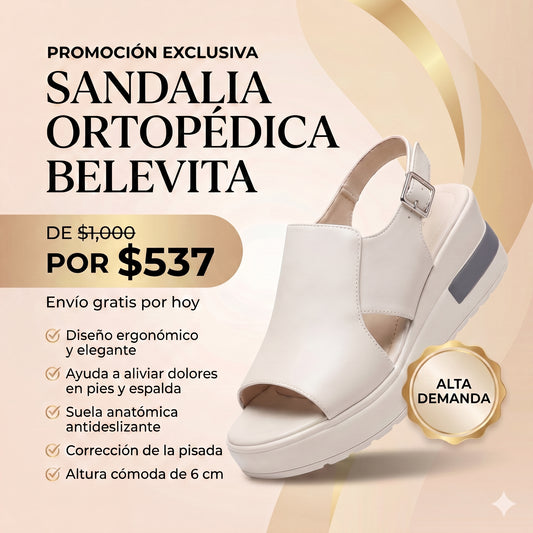 Sandalia Ortopédica Anatomica Belevita